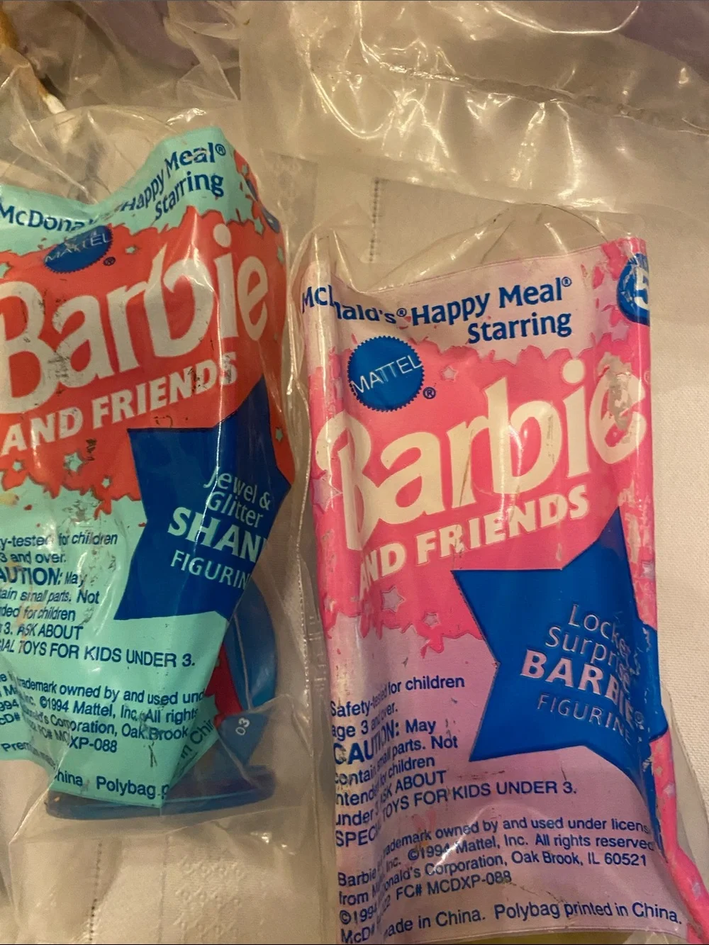 Barbie Happy Meal Toys Mint Condition